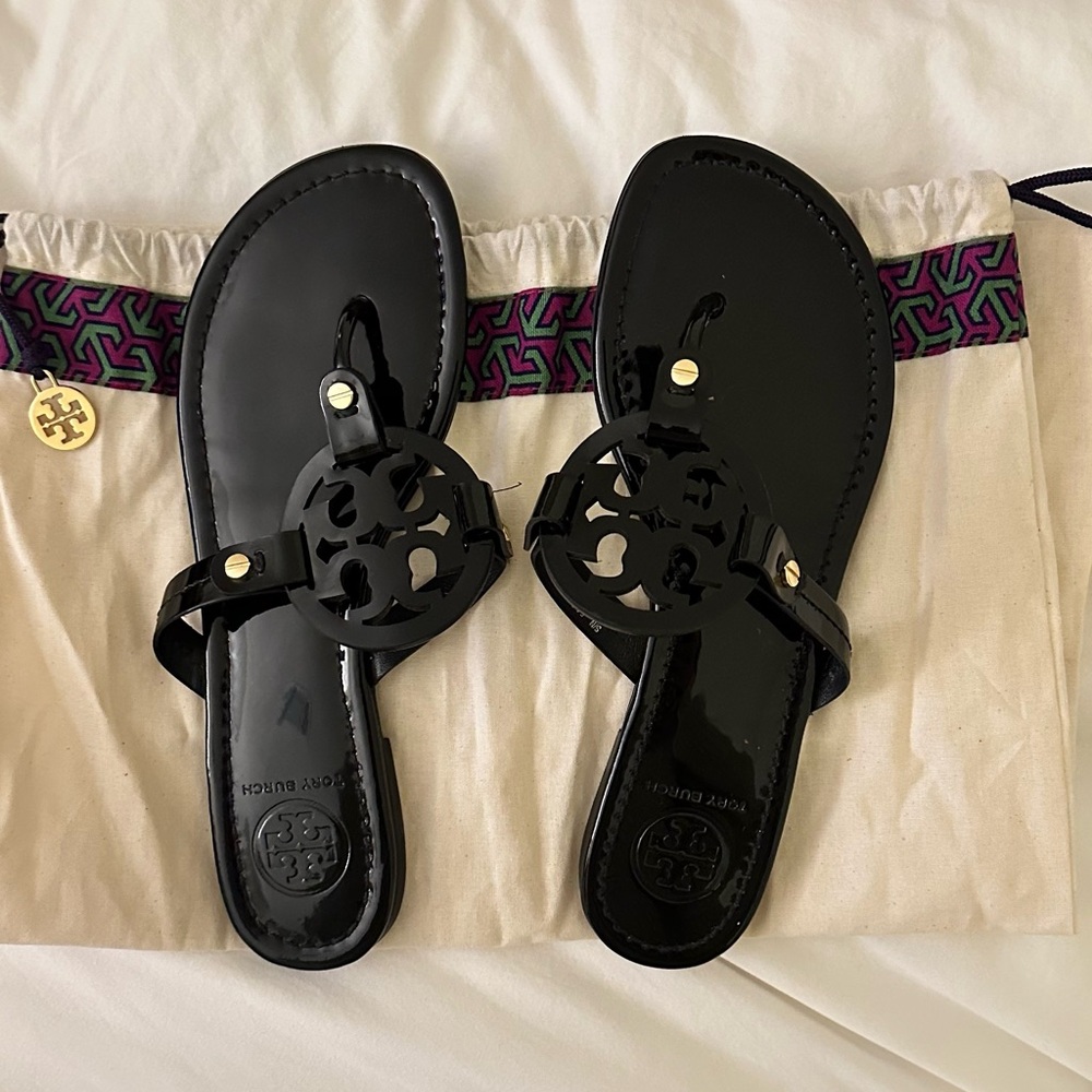 Tory Burch Miller Patent Leather Sandals